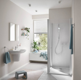 Термостат для душа Grohe Precision Flow с душевым гарнитуром хром 34841000