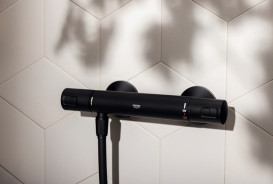 Термостат для душу Grohe QuickFix Precision Start чорний матовий 345942430