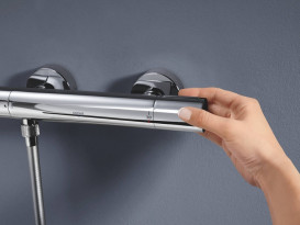 Термостат для душа Grohe QuickFix Precision Get двухвентильный хром 34773000