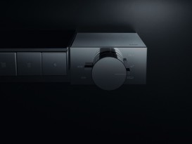 Термостат для душу Hansgrohe Axor Edge 3 споживача з алмазної огранюванням 46141000