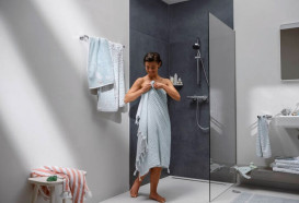 Термостат для душа Hansgrohe Ecostat Fine с душевым набором Pulsify Select S EcoSmart хром 24262000