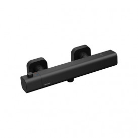 Термостат для душа Ravak 10° Free black двухвентильный черный матовый X070154