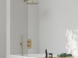 Термостат для душа Ravak Espirit встраиваемый золото матовое X070613