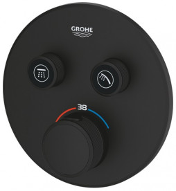 Термостат для душу прихованого монтажу Grohe Grohtherm SmartControl 2 фантомний чорний 29507KF0