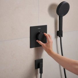 Термостат для душа скрытого монтажа Hansgrohe Ecostat Comfort E 1 потребитель черный матовый 33710670