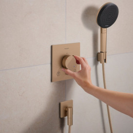Термостат для душа скрытого монтажа Hansgrohe Ecostat Comfort E 2 потребителя бронза 33711140