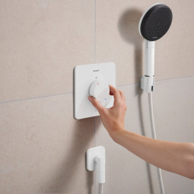 Термостат для душа скрытого монтажа Hansgrohe Ecostat Comfort Q 1 потребитель белый матовый 33712700