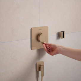 Термостат для душу прихованого монтажу Hansgrohe Ecostat Comfort Q 2 споживача бронза 33713140