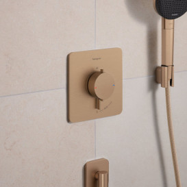 Термостат для душу прихованого монтажу Hansgrohe Ecostat Comfort Q 2 споживача бронза 33713140