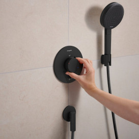 Термостат для душа скрытого монтажа Hansgrohe Ecostat Comfort S 1 потребитель черный матовый 33714670