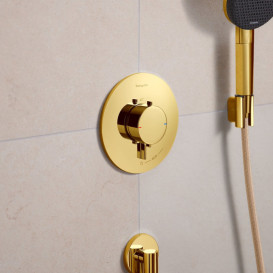 Термостат для душу прихованого монтажу Hansgrohe Ecostat Comfort S 1 споживач золото 33714990