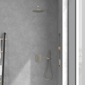 Термостат для душу Villeroy & Boch Conum вбудований матовий нікель TVS12700200064