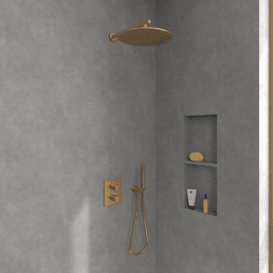 Термостат для душу Villeroy & Boch Universal Taps & Fittings вбудований матове золото TVD00065300076