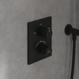 Термостат для душу Villeroy & Boch Universal Taps & Fittings матовий чорний TVD000653000K5