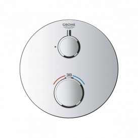 Термостат для душа встраиваемый Grohe Grohtherm двухвентильный на два положения латунь хром 24076000