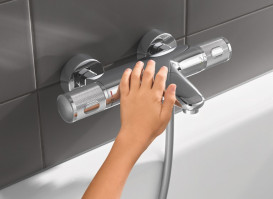 Термостат для ванної Grohe QuickFix Precision Feel двовентильний хром 34788000