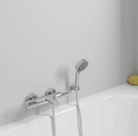 Термостат для ванної Grohe QuickFix Precision Feel двовентильний хром 34788000