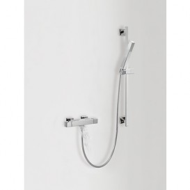 Термостат для ванни Tres Cuadro-Tres з каскадним виливом та ручним душем хром 00717402