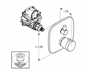 Термостат для ванни Kludi Ambienta 538300575