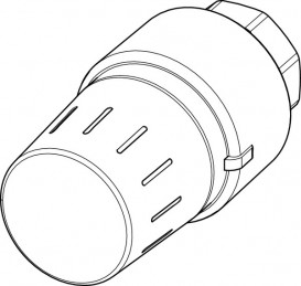 Термостат TECE TECEflex для вентилей с резьбой M 30х1,5 белый 8740461