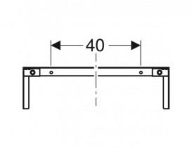Траверса Geberit Duofix для крепления элементов для расстояния между стойками от 105 см 111.044.00.1