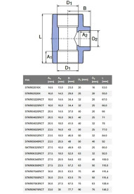 Тройник с переходом Ekoplastik 40х25х40 мм полипропилен STKR04025RCT