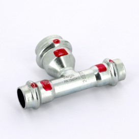 Тройник Viega Prestabo 1118 15х22х15 нелегированная сталь 558857