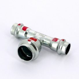 Тройник Viega Prestabo 1118 15х22х15 нелегированная сталь 558857