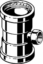 Тройник Viega SeaPress 0317.2XL 76,1хRp¾х76,1 сплав CuNiFe 90/10 453770