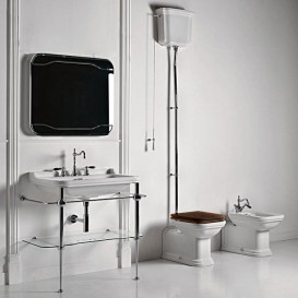 Труба сливная для высокого бачка Kerasan Waldorf/Retro хром 754790