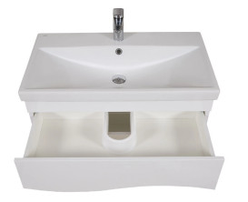 Тумба Аквародос Альфа 100 см с раковиной Elite ДСП/МДФ белый АР000040165