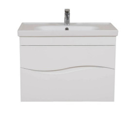 Тумба Аквародос Альфа 100 см із раковиною Frame ДСП/МДФ білий АР000040176