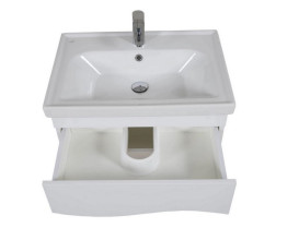 Тумба Аквародос Альфа 65 см с раковиной Frame ДСП/МДФ белый АР000040170