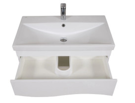 Тумба Аквародос Альфа 80 см с раковиной Elite ДСП/МДФ белый АР000040168