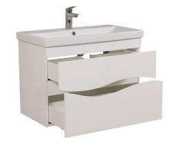 Тумба Аквародос Альфа 80 см с раковиной Elite ДСП/МДФ белый АР000040168