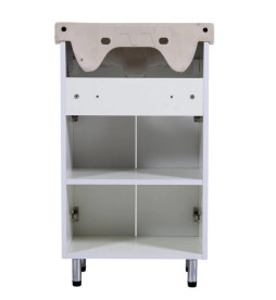 Тумба Аквародос Квадро 50 см с раковиной Руна ДСП/МДФ белый АР000040315