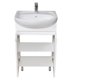 Тумба Аквародос Квадро 55 см із раковиною Нова ДСП/МДФ білий АР000040314