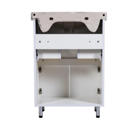 Тумба Аквародос Квадро 60 см с раковиной Руна ДСП/МДФ белый АР000040316