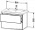 Тумба для раковины подвесная Duravit L-cube LC6247/69 орех + Раковина 2332850000