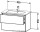 Тумба для раковины подвесная Duravit L-cube LC6241/12 дуб + Раковина 2336830000