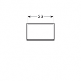 Тумба для раковини Geberit Acanto з одними дверима і сифоном ДСП чорний матовий/чорне глянсове скло 500.607.16.1