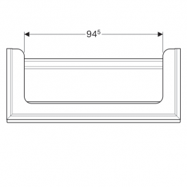Тумба для раковины Geberit Citterio с одним выдвижным ящиком ДСП бежевое глянцевое стекло/бежевый дуб 500.566.JI.1
