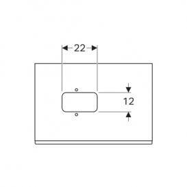Тумба для раковины Geberit Citterio с одним выдвижным ящиком ДСП черный/серо-коричневый дуб 500.558.JJ.1