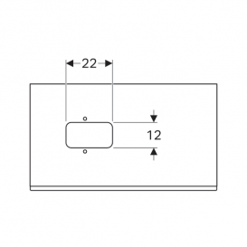Тумба для раковины Geberit Citterio с одним выдвижным ящиком ДСП черный/серо-коричневый дуб 500.560.JJ.1