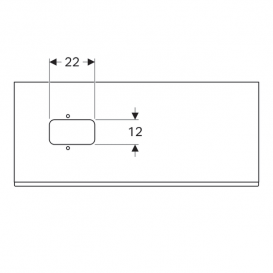 Тумба для раковины Geberit Citterio с одним выдвижным ящиком ДСП черный/серо-коричневый дуб 500.561.JJ.1