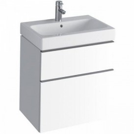 Тумба для раковини Geberit iCon з двома висувними ящиками ДСП білий/високоглянцеве покриття 840360000