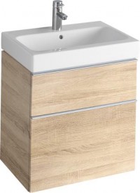 Тумба для раковини Geberit iCon з двома висувними ящиками ДСП натуральний дуб/меламін деревна структура 841362000