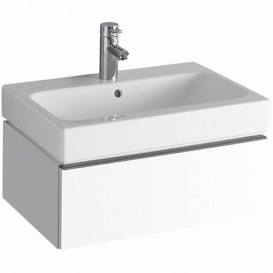 Тумба для раковины Geberit iCon с одним выдвижным ящиком ДСП белый/высокоглянцевое покрытие 840260000