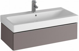 Тумба для раковини Geberit iCon з одним висувним ящиком ДСП платиновий/високоглянцеве покриття 840292000