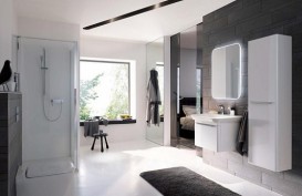 Тумба для раковины Geberit myDay с одним выдвижным ящиком ДСП/МДФ белый/высокоглянцевое покрытие Y824080000